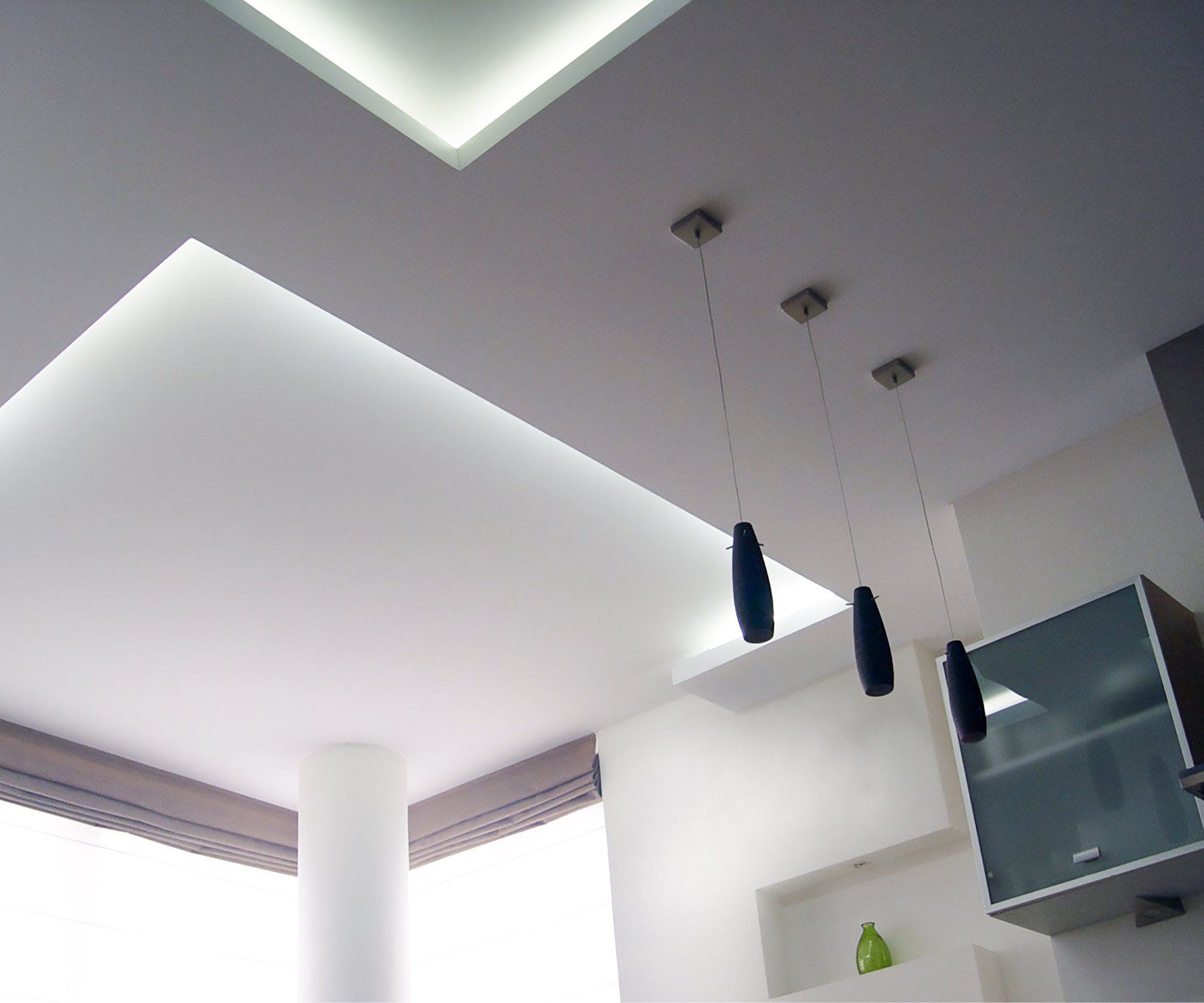 Sufit napinany tekstylny z nadrukiem — tkanina JM Ceiling Pro